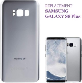 TYLNA POKRYWA KLAPKA BATERII SAMSUNG GALAXY S8+ SREBRNA G955F G955 +KLEJ