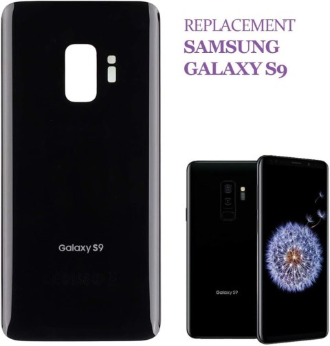 TYLNA POKRYWA KLAPKA BATERII SAMSUNG GALAXY S9 CZARNA G960 +KLEJ