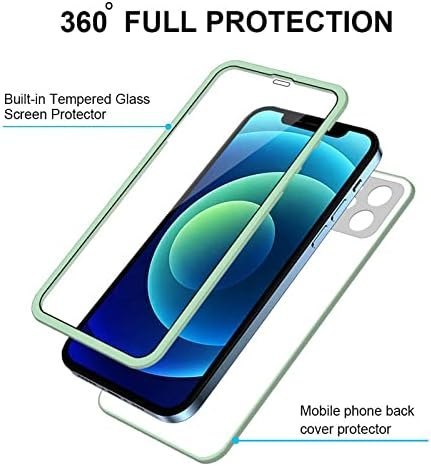 ETUI APPLE IPHONE 12 CASE BUMPER ZIELONY Z OCHRONĄ EKRANU A2172