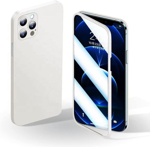 ETUI APPLE IPHONE 12 PRO MAX BIAŁY BUMPER Z OCHRONĄ EKRANU A2342 A2410