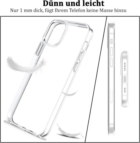 ETUI APPLE IPHONE 13 MINI 5.4" PRZEZROCZYSTE SILIKONOWE NIE ŻÓŁKNIE A2481