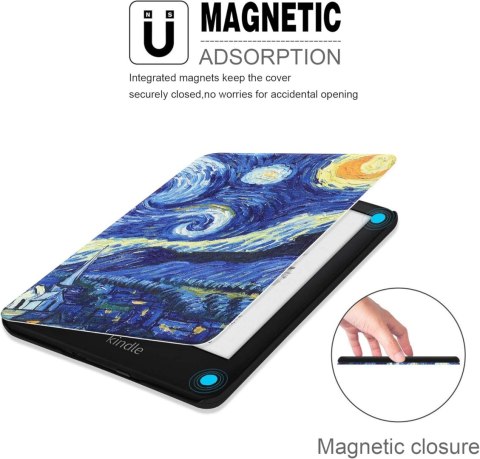 ETUI CASE CZYTNIK KINDLE 10 2019 6" VAN GOGH GWIAŹDZISTA NOC