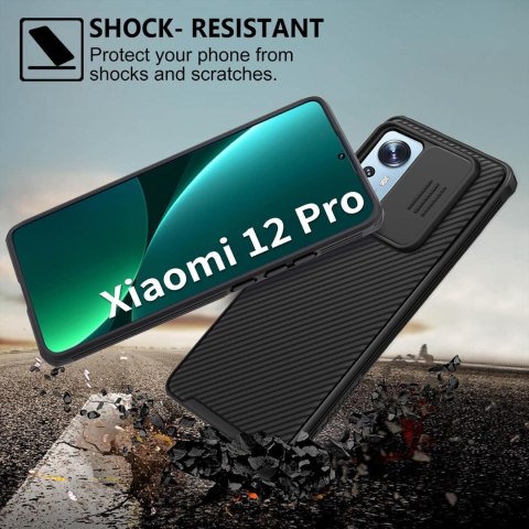 ETUI XIAOMI 12 PRO 5G PANCERNE CZARNE ZAŚLEPKA APARATU MZB0AENEU