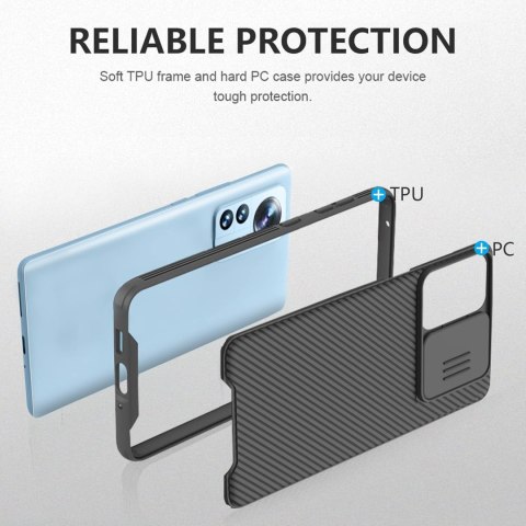 ETUI XIAOMI 12 PRO 5G PANCERNE CZARNE ZAŚLEPKA APARATU MZB0AENEU