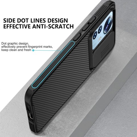 ETUI XIAOMI 12 PRO 5G PANCERNE CZARNE ZAŚLEPKA APARATU MZB0AENEU