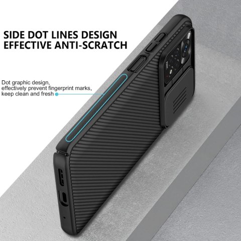 ETUI XIAOMI REDMI NOTE 11 PANCERNE CZARNE SOLIDNE Z OSŁONĄ APARATU