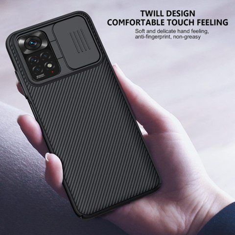 ETUI PANCERNE XIAOMI REDMI NOTE 11 CZARNE MATOWE Z OSŁONĄ APARATU 37650