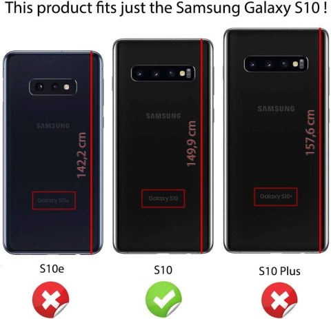 ETUI POKROWIEC SAMSUNG GALAXY S10 CZARNY SILIKONOWY Z PIERŚCIENIEM