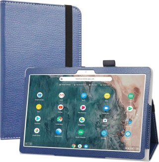 ETUI TABLET ARCHOS T96 9,6" GRANATOWY Z EKOSKÓRY Z PODSTAWKĄ LEKKI CASE