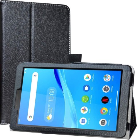 ETUI TABLET LENOVO TAB M7 GEN 3 7" CZARNY Z EKOSKÓRY Z PODSTAWKĄ TB-7306F