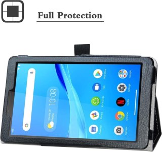 ETUI TABLET LENOVO TAB M7 GEN 3 7" CZARNY Z EKOSKÓRY Z PODSTAWKĄ TB-7306F