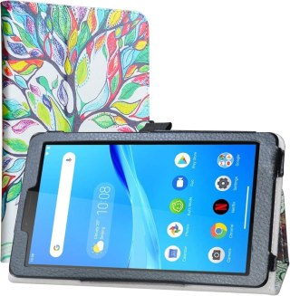 ETUI TABLET LENOVO TAB M7 GEN 3 7" EKOSKÓRA KOLOROWE DRZEWO TB-7306F