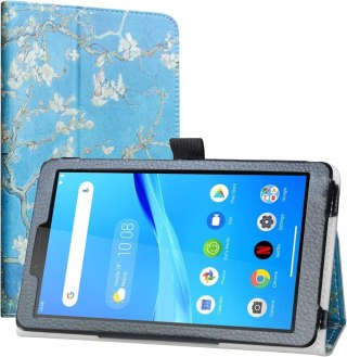 ETUI TABLET LENOVO TAB M7 GEN 3 7" EKOSKÓRA WZÓR KWIATY TB-7306F