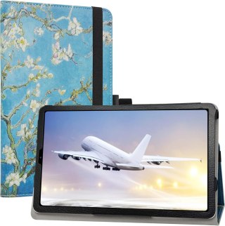 ETUI ZAMYKANE TABLET ALLDOCUBE IPLAY 40/KPAD 10.4" NIEBIESKI W BIAŁE KWIATY