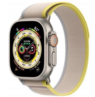 PASEK DO ZEGARKA TRAIL APPLE WATCH ULTRA 8/7/6/5/4/SE/SE2 ŻÓŁTY/BEŻ 49/45mm