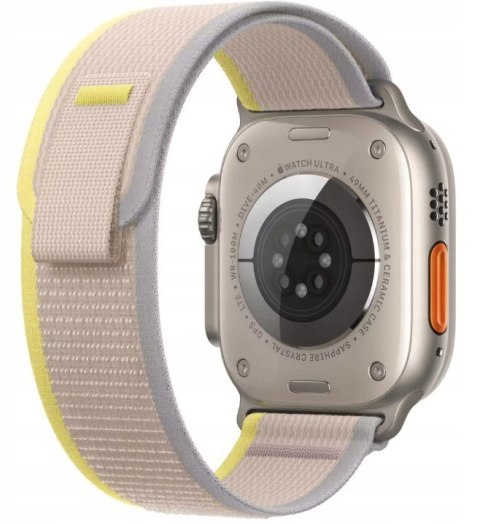 PASEK DO ZEGARKA TRAIL APPLE WATCH ULTRA 8/7/6/5/4/SE/SE2 ŻÓŁTY/BEŻ 49/45mm