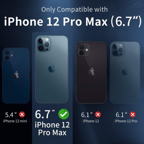 ZESTAW ETUI APPLE IPHONE 12 PRO MAX SILIKONOWE +3x SZKŁO HARTOWANE A2410