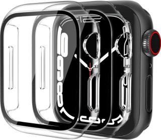 2x ETUI CASE NA ZEGAREK APPLE WATCH 7 / 8 / 9 45 MM PRZEŹROCZYSTY TWARDY