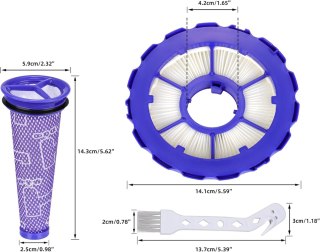 2x FILTR WSTĘPNY KOŃCOWY HEPA DO ODKURZACZA DYSON DC50 965081-01 965080-01