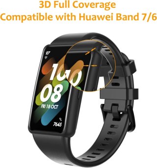 6x SZKŁO HARTOWANE HUAWEI BAND 6/7 WZMOCNIONE PRZECIW RYSOM