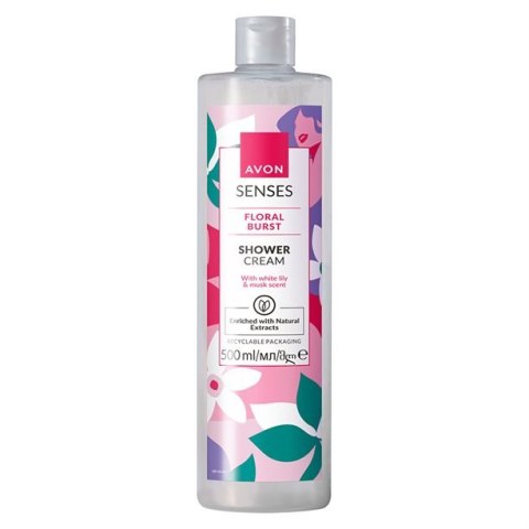 AVON KREMOWY ŻEL POD PRYSZNIC FLORAL BURST BIAŁA LILIA PIŻMO 500ML