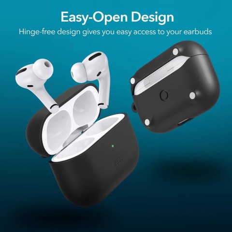 ETUI AIRPODS PRO 2019 CZARNY SILIKONOWY CASE Z MAGNESAMI