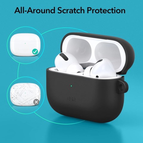 ETUI AIRPODS PRO 2019 CZARNY SILIKONOWY CASE Z MAGNESAMI