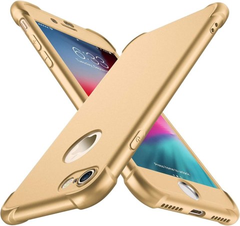 ETUI APPLE IPHONE 7/8/SE 2020 BUMPER SILIKONOWY ZŁOTY +2x SZKŁO HARTOWANE ETUI APPLE IPHONE 7/8/SE 2020 BUMPER SILIKONOWY ZŁOTY +2x SZKŁO HARTOWANE