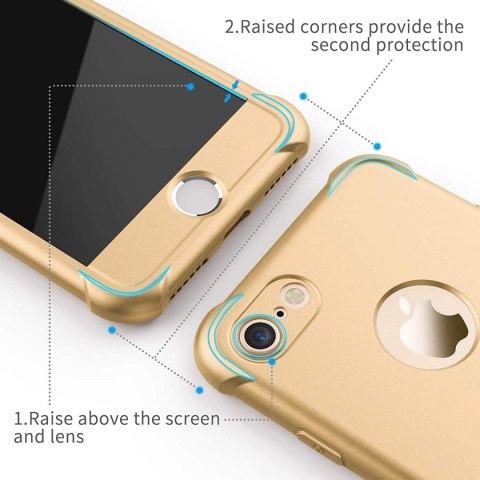 ETUI APPLE IPHONE 7/8/SE 2020 BUMPER SILIKONOWY ZŁOTY +2x SZKŁO HARTOWANE ETUI APPLE IPHONE 7/8/SE 2020 BUMPER SILIKONOWY ZŁOTY +2x SZKŁO HARTOWANE