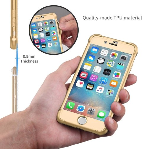 ETUI APPLE IPHONE 7/8/SE 2020 BUMPER SILIKONOWY ZŁOTY +2x SZKŁO HARTOWANE ETUI APPLE IPHONE 7/8/SE 2020 BUMPER SILIKONOWY ZŁOTY +2x SZKŁO HARTOWANE