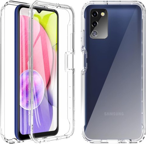 ETUI BUMPER SAMSUNG GALAXY A03s PRZEZROCZYSTY +OCHRONA EKRANU SM-A037F