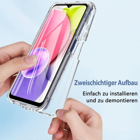 ETUI BUMPER SAMSUNG GALAXY A03s PRZEZROCZYSTY +OCHRONA EKRANU SM-A037F