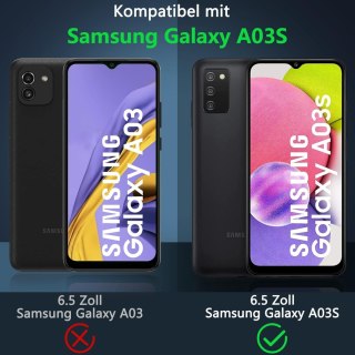 ETUI BUMPER SAMSUNG GALAXY A03s TURKUSOWY +OCHRONA EKRANU SM-A037F