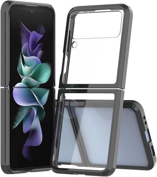 ETUI CZARNA RAMKA SAMSUNG GALAXY Z FLIP 4 SKŁADANY +POKROWIEC SM-F721B