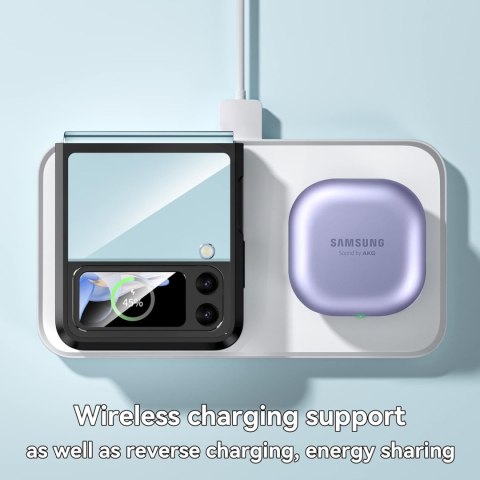 ETUI CZARNA RAMKA SAMSUNG GALAXY Z FLIP 4 SKŁADANY +POKROWIEC SM-F721B