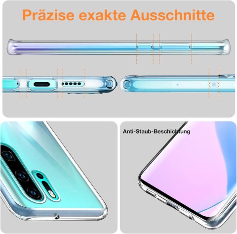 ETUI HUAWEI P30 PRO SILIKONOWE PRZEZROCZYSTE ODPORNE NA ZADRAPANIA VOG-L09