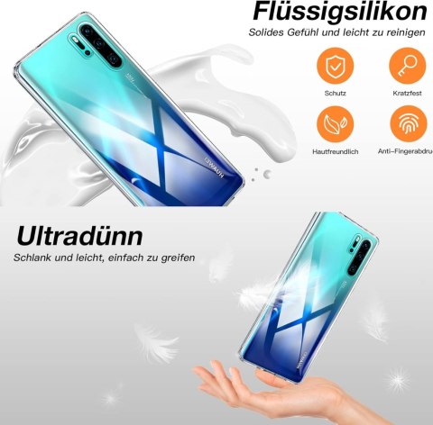 ETUI HUAWEI P30 PRO SILIKONOWE PRZEZROCZYSTE ODPORNE NA ZADRAPANIA VOG-L09