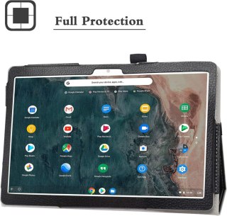 ETUI TABLET ARCHOS T96 9,6" ECOSKÓRA CZARNY ZE WZOREM Z PODSTAWKĄ