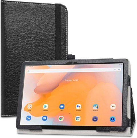 ETUI TABLET BLACKVIEW TAB 13 ECOSKÓRA CZARNY MATOWY Z PODSTAWKĄ