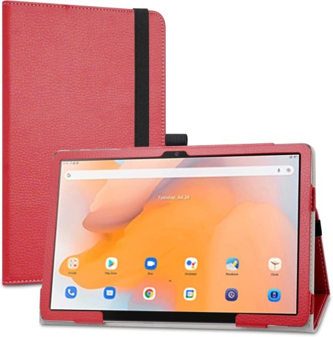 ETUI TABLET BLACKVIEW TAB 13 ECOSKÓRA CZERWONY MATOWY Z PODSTAWKĄ