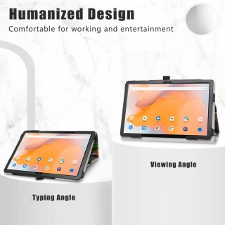 ETUI TABLET BLACKVIEW TAB 13 ECOSKÓRA WIELOKOLOROWY MATOWY Z PODSTAWKĄ