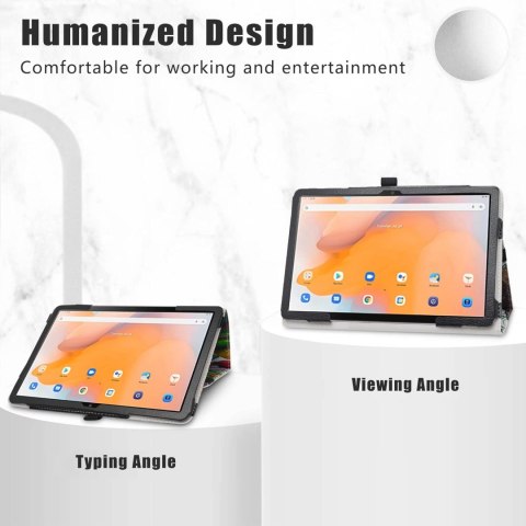 ETUI TABLET BLACKVIEW TAB 13 ECOSKÓRA WIELOKOLOROWY MATOWY Z PODSTAWKĄ