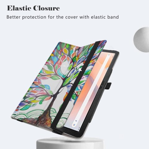 ETUI TABLET BLACKVIEW TAB 13 ECOSKÓRA WIELOKOLOROWY MATOWY Z PODSTAWKĄ