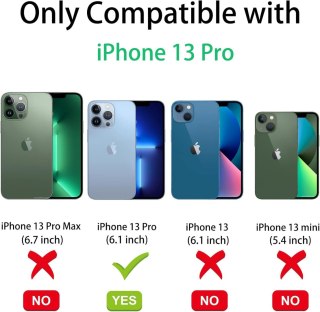 ZESTAW ETUI IPHONE 13 PRO BEZBARWNE +2x SZKŁO HARTOWANE I SMYCZ A2483 A2636