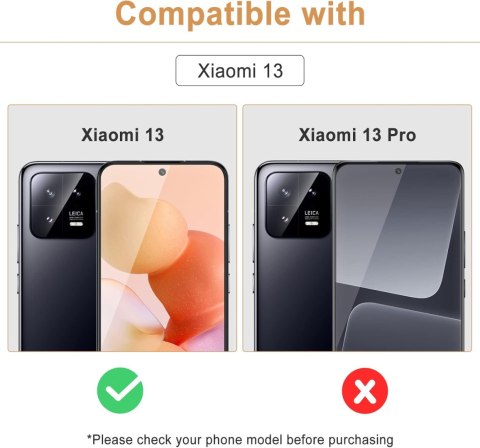 2x SZKŁO HARTOWANE 9H XIAOMI 13 MOCNE TWARDE WYTRZYMAŁE ODPORNE