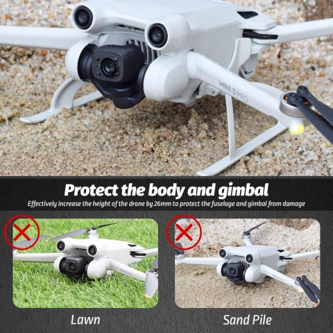 AKCESORIA DO DRONA DJI MINI 3 PRO STOJAK PODŁOGOWY OSŁONA I ŚMIGŁO CZARNE