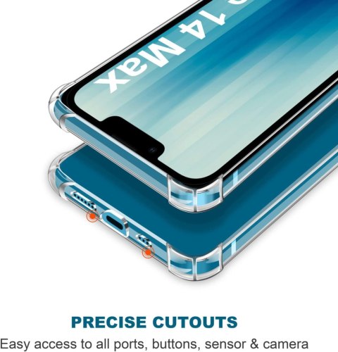 ETUI APPLE IPHONE 14 Plus SILIONOWE +2x SZKŁO HARTOWANE A2886 A2632