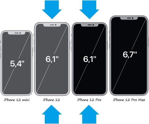 ETUI CASE APPLE IPHONE 12/12 PRO 6.1' TRANSPARENTNY SILIKONOWY A2172 A2341