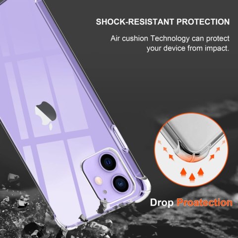 ETUI CASE APPLE IPHONE 12/12 PRO BEZBARWNE SILIKONOWE +3x SZKŁO HARTOWANE ETUI CASE APPLE IPHONE 12/12 PRO BEZBARWNE SILIKONOWE +3x SZKŁO HARTOWANE