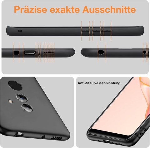 ETUI CZARNE SILIKONOWE HUAWEI MATE 20 LITE ELASTYCZNE MOCNE SNE-AL00